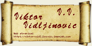 Viktor Vidljinović vizit kartica